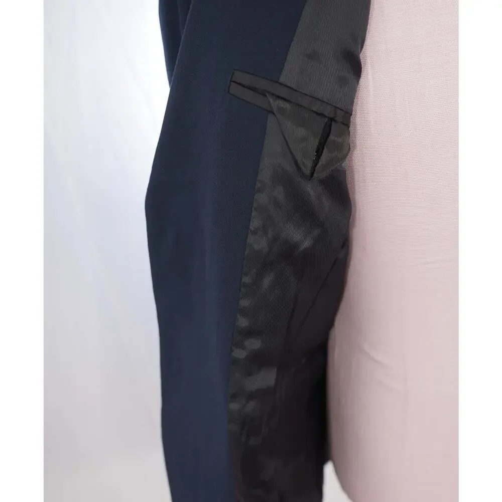 ARMANI EXCHANGE - Solid Navy Blue Blazer - 40S